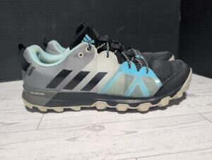 Adidas Kanadia 8.1 TR Trail Running Shoes Women's 9.5 Blue Black Low Top Lace Up